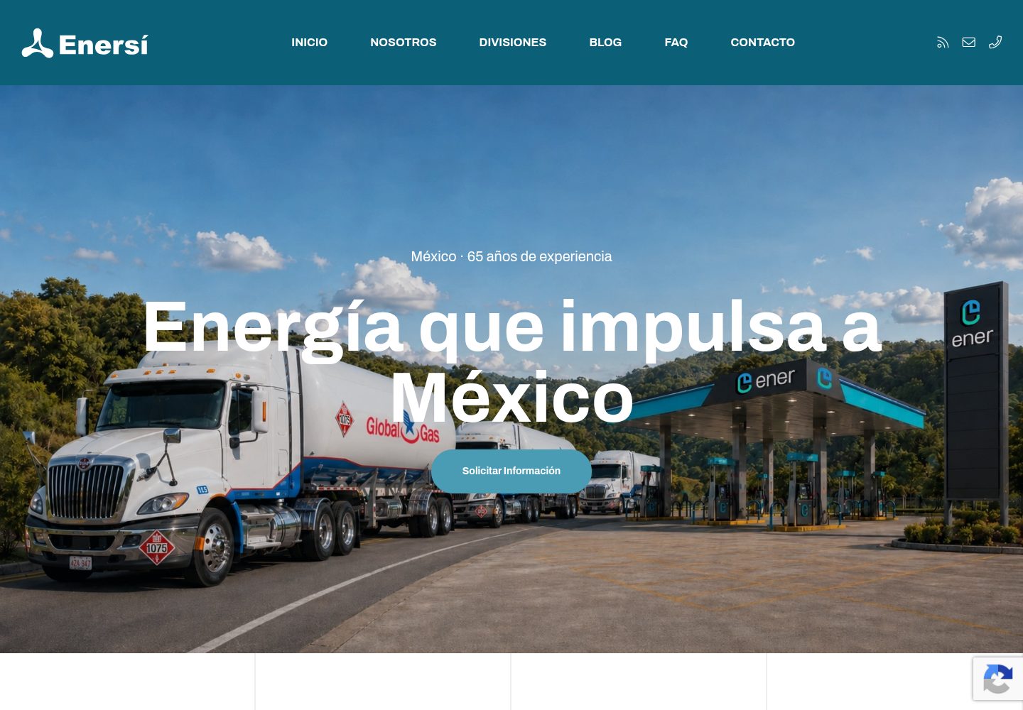 Diseño y desarrollo web para Enersí